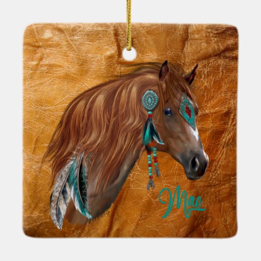 Aangepaste Nicole - Mae 2 Keramisch Ornament (Achterkant)