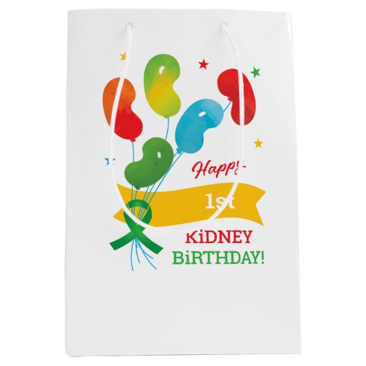 Aangepaste niertransplantatie Verjaardag Kaart Medium Cadeauzakje (Voorkant)