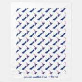 Aangepaste Nieuw-Zeelandse vlag Fleece Deken (Voorkant)