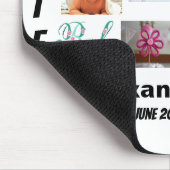 Aangepaste nieuwe baby 11 Foto Collage Muismat (Hoek)