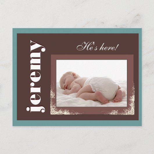 Aangepaste Nieuwe Baby aankondiging (Voorkant)