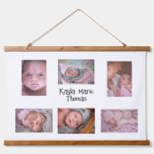 Aangepaste nieuwe babyfoto's wandelen hangend wandkleed (Voorkant)
