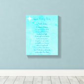 Aangepaste nieuwe babyjongen canvas afdruk (Insitu (Houten vloer))