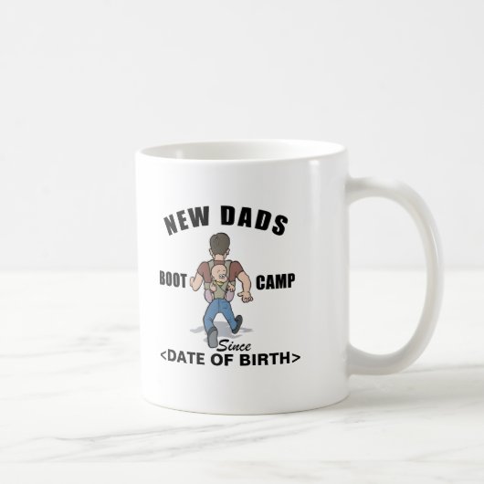 Aangepaste nieuwe Dads Boot Camp Coffee-Mok Koffiemok (Rechts)