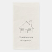Aangepaste nieuwe familie huis papier servet (Voorkant)