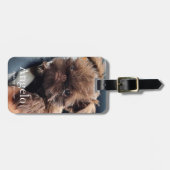 Aangepaste nieuwe foto van Pet Puppy Dog 2 Bagagelabel (Voorkant horizontaal)