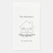 Aangepaste nieuwe gezinswoning servet (Voorkant)