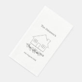 Aangepaste nieuwe gezinswoning servet (Hoek)