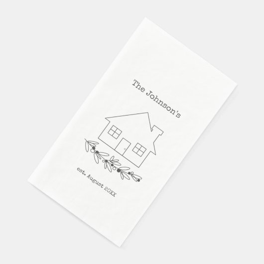 Aangepaste nieuwe gezinswoning servet (Hoek)