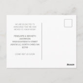 Aangepaste Nieuwe Home Botanical We hebben Sjabloo Briefkaart (Achterkant)