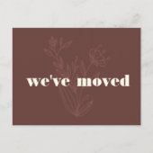 Aangepaste Nieuwe Home Botanical We hebben Sjabloo Briefkaart (Voorkant)