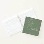 Aangepaste Nieuwe Mam Gift Minimalistisch Stijlvol Notitieboek (Binnen)
