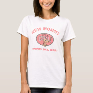 Aangepaste nieuwe mammie baby Girl T-Shirt