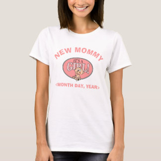 Aangepaste nieuwe mammie baby Girl T-Shirt
