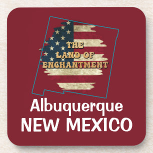 Aangepaste nieuwe Mexico-status Bier Onderzetter