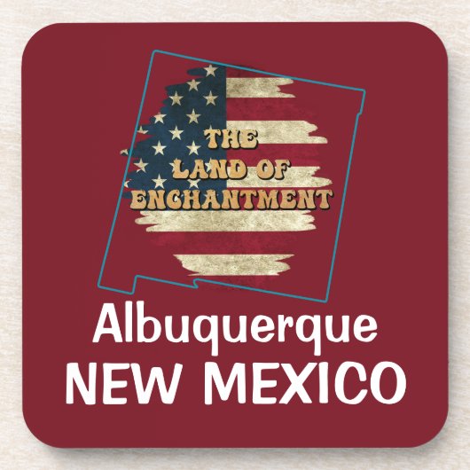 Aangepaste nieuwe Mexico-status Bier Onderzetter (Voorkant)