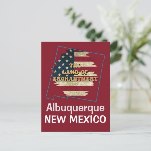 Aangepaste nieuwe Mexico-status Feestdagenkaart (Staand voorkant)