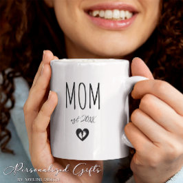 Aangepaste nieuwe moeder of nieuwe oma cadeau koffiemok