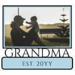 Aangepaste nieuwe oma Est. Fotobeeldje<br><div class="desc">Gepersonaliseerde aangepaste nieuwe oma om oma Est eerste Moederdag cadeaus te zijn!</div>