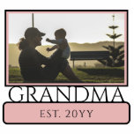 Aangepaste nieuwe oma Est. Fotobeeldje<br><div class="desc">Gepersonaliseerde aangepaste nieuwe oma om oma Est eerste Moederdag cadeaus te zijn!</div>