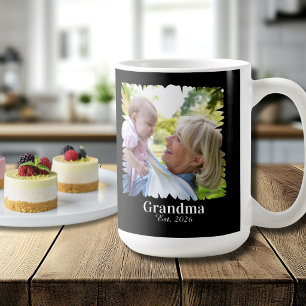 Aangepaste nieuwe oma-foto met jaar koffiemok