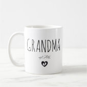 Aangepaste nieuwe oma of nieuwe mam cadeau koffiemok (Links)