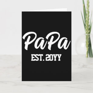 Aangepaste Nieuwe Papa Est Jaar Vader Gepersonalis Kaart