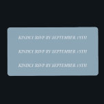 Aangepaste 'nieuwe RSVP date' stickers voor Michel<br><div class="desc">Aangepaste stickers</div>