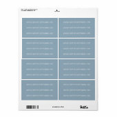 Aangepaste 'nieuwe RSVP date' stickers voor Michel (Full Sheet)