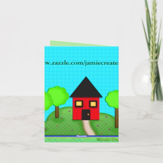 Aangepaste nieuwe startpagina - Kaart van felicita (Achterkant)