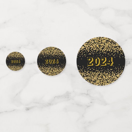 Aangepaste Nieuwjaar glitter confetti (Voorkanten)