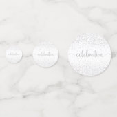 Aangepaste Nieuwjaar glitter confetti (Achterkanten)