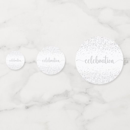 Aangepaste Nieuwjaar glitter confetti (Achterkanten)