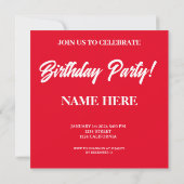 AANGEPASTE NIEUWJAAR VERJAARDAG FEEST JAAR VAN DE  KAART (Achterkant)