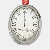 Aangepaste nieuwjaarsdag metalen ornament (Links)