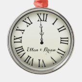 Aangepaste nieuwjaarsdag metalen ornament (Voorkant)