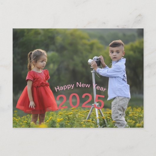 Aangepaste nieuwjaarsgeschenken 2027 feestdagenkaart (Voorkant)