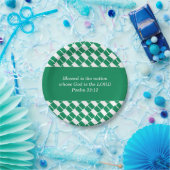 Aangepaste NIGERIA FLAG Christelijk Papieren Bordje (Feest)