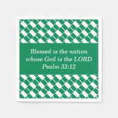 Aangepaste NIGERIA FLAG Christelijk Servet (Voorkant)