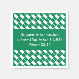 Aangepaste NIGERIA FLAG Christelijk Servet