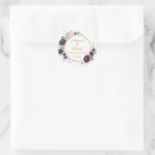 Aangepaste Nikkah Shaadi Islamitische Trouw Bloem Ronde Sticker (Tas)