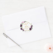 Aangepaste Nikkah Shaadi Islamitische Trouw Bloem Ronde Sticker (Envelop)