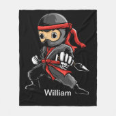 Aangepaste Ninja Fleece Blanket (Voorkant)