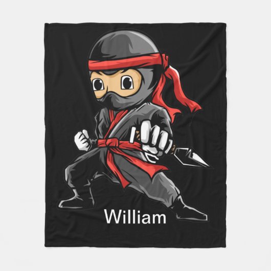 Aangepaste Ninja Fleece Blanket (Voorkant)