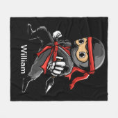 Aangepaste Ninja Fleece Blanket Deken (Voorkant (Horizontaal))