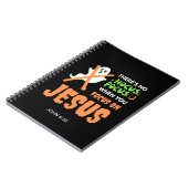 Aangepaste NO HOCUS POCUS Christelijke Halloween Notitieboek (Linkerzijde)