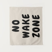 Aangepaste No Wake Zone Speelkamer Kwekerij Boho K Wandkleed (Voorkant)