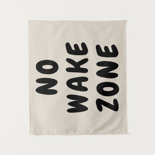 Aangepaste No Wake Zone Speelkamer Kwekerij Boho K Wandkleed (Voorkant)