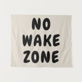 Aangepaste No Wake Zone Speelkamer Kwekerij Boho K Wandkleed (Voorkant (horizontaal))