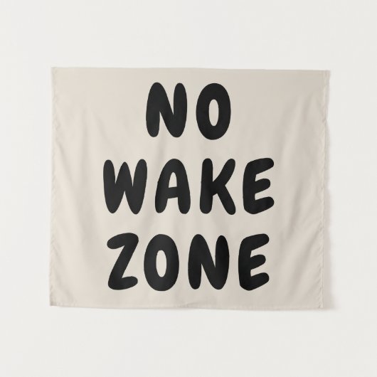 Aangepaste No Wake Zone Speelkamer Kwekerij Boho K Wandkleed (Voorkant (horizontaal))